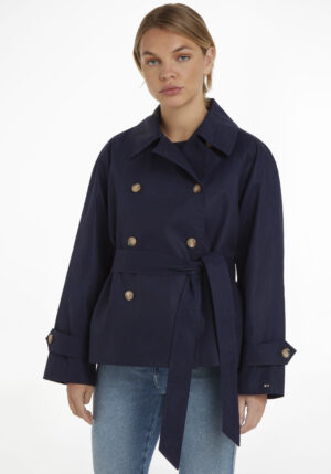 Tommy Hilfiger Cabanjacke »1985 COTTON BELTED PEACOAT«