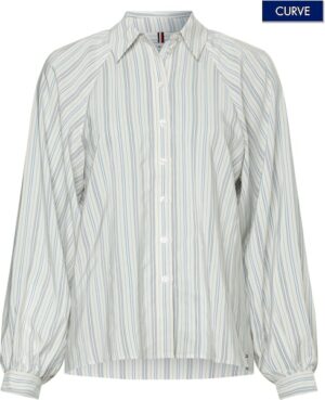 Tommy Hilfiger Curve Blusentop »CRV VIS STRIPE RAGLAN SHIRT LS«
