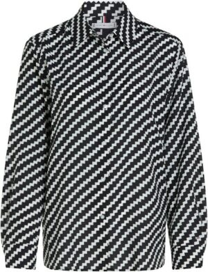 Tommy Hilfiger Curve Blusentop »CRV ZIGZAG PRINTED SHIRT«