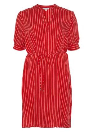 Tommy Hilfiger Curve Shirtkleid »CRV CUPRO V-NECK KNEE DRESS«