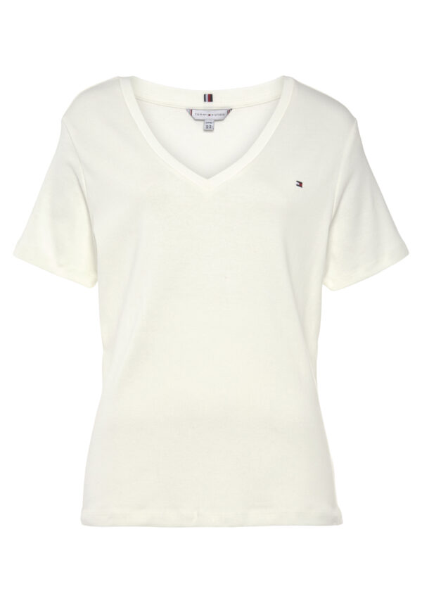 Tommy Hilfiger Curve V-Shirt »CRV SLIM CODY RIB V-NECK SS«