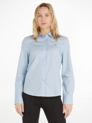 Tommy Hilfiger Hemdbluse »ORGANIC CO REGULAR SHIRT LS«