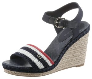 Tommy Hilfiger High-Heel-Sandalette »FEMININE CROCHET HIGH WEDGE«