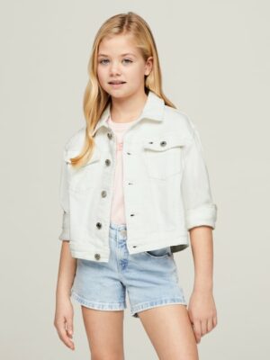 Tommy Hilfiger Jeansjacke »DENIM TRUCKER JACKET WHITE«