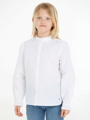 Tommy Hilfiger Klassische Bluse »RUFFLE COLLAR SHIRT«