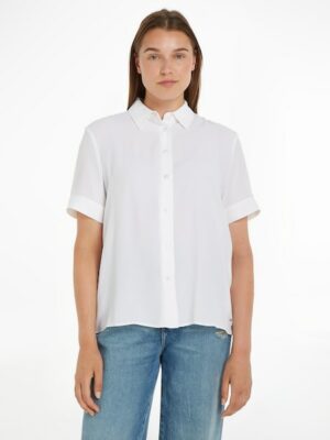 Tommy Hilfiger Kurzarmbluse »ESSENTIAL FLUID SS SHIRT«