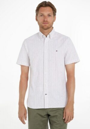 Tommy Hilfiger Kurzarmhemd »CO/LI OUTLINE STP RF SHIRT S/S«