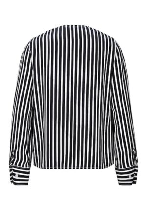 Tommy Hilfiger Langarmbluse »FLUID STRIPE V-NECK LS BLOUSE«