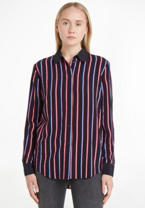 Tommy Hilfiger Langarmbluse »VIS STRIPE FLEUR SHIRT LS«