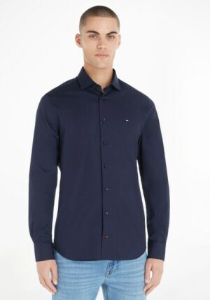 Tommy Hilfiger Langarmhemd »LA-Hemd Flex Poplin SF«