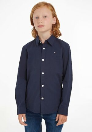 Tommy Hilfiger Langarmhemd »SOLID STRETCH POPLIN SHIRT L/S«