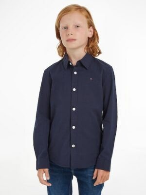 Tommy Hilfiger Langarmhemd »SOLID STRETCH POPLIN SHIRT L/S«