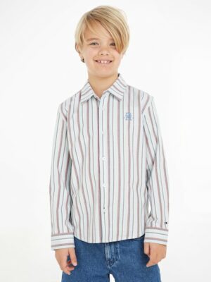 Tommy Hilfiger Langarmhemd »SPLIT GLOBAL STRIPE SHIRT«