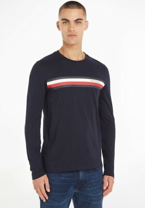 Tommy Hilfiger Langarmshirt »RWB MONOTYPE CHEST STRIPE LS TEE«