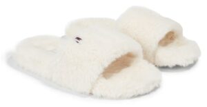 Tommy Hilfiger Plüsch Hausschuhe »FUR HOME SLIPPER SLIDE«