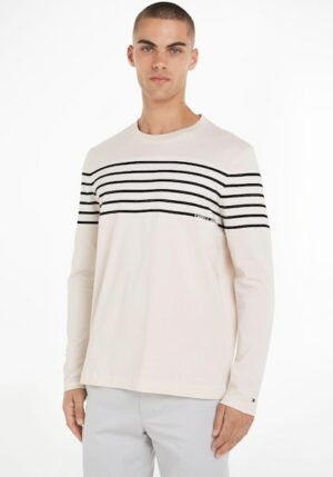 Tommy Hilfiger Rundhalsshirt »PLACEMENT STRIPED LS TEE«