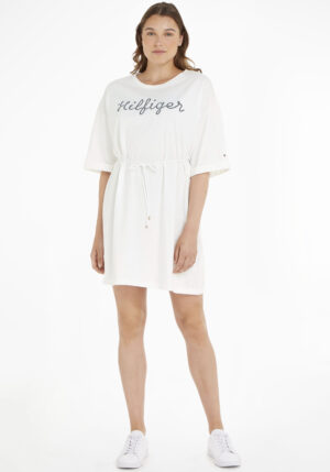 Tommy Hilfiger Shirtkleid »REG ROPE PUFF PRINT KNEE DRS SS«