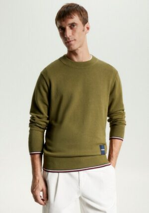 Tommy Hilfiger Strickpullover »MONOTYPE GS TIPPED CREW NECK«