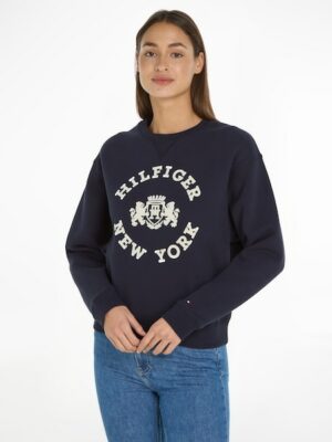 Tommy Hilfiger Sweatshirt »MDN REG VARSITY FLOCK SWEATSHIRT«