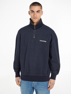Tommy Hilfiger Sweatshirt »MONOTYPE HONEYCOMB 1/4 ZIP«