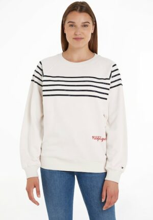 Tommy Hilfiger Sweatshirt »RLX RAG STRIPE EMB C-NK SWTSHRT«