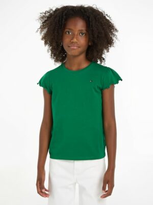 Tommy Hilfiger T-Shirt »ESSENTIAL RUFFLE SLEEVE TOP«