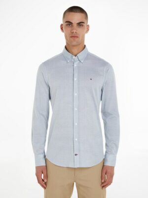 Tommy Hilfiger TAILORED Businesshemd »CL KNITTED FINE PRINT SF SHIRT«