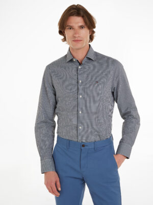 Tommy Hilfiger TAILORED Langarmhemd »CL STRETCH MINI GINGHAM SF SHIRT«