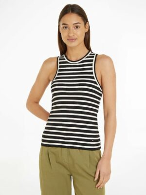 Tommy Hilfiger Tanktop »SLIM 5X2 RIB STRIPE TANK NS«