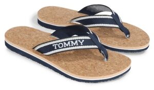 Tommy Hilfiger Zehentrenner »HILFIGER CORK BEACH SANDAL«