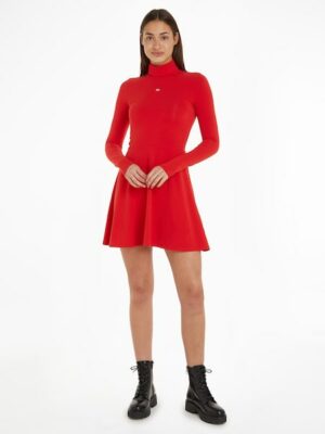 Tommy Jeans Blusenkleid »TJW LS FIT & FLARE DRESS«