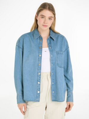 Tommy Jeans Blusentop »TJW DENIM OVERSHIRT EXT«