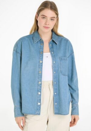 Tommy Jeans Curve Blusentop »TJW DENIM OVERSHIRT EXT«