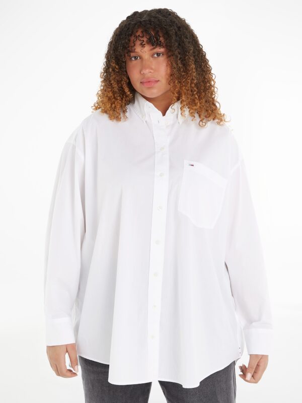 Tommy Jeans Curve Hemdbluse »TJW CRV SUPER OVR POPLIN SHIRT«