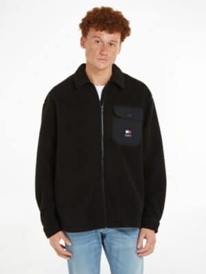 Tommy Jeans Fleecehemd »TJM SOLID TEDDY OVERSHIRT«