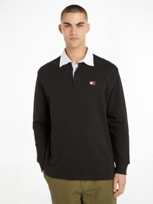 Tommy Jeans Langarm-Poloshirt »TJM BADGE RUGBY«
