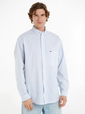 Tommy Jeans Langarmhemd »TJM RLX STRIPE POPLIN SHIRT«