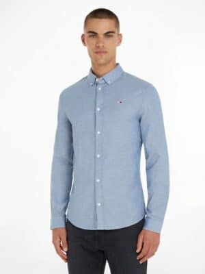 Tommy Jeans Langarmhemd »TJM SLIM STRETCH OXFORD SHIRT«