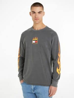 Tommy Jeans Langarmshirt »TJM L/S BURNING BADGE TEE«