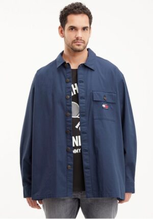 Tommy Jeans Plus Langarmhemd »TJM PLUS CLASSIC SOLID OVERSHIRT«