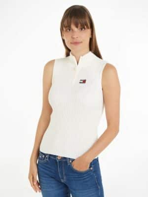 Tommy Jeans Pullunder »TJW 1/4 ZIP SL BADGE SWEATER«