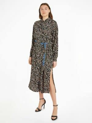 Tommy Jeans Shirtkleid »TJW FLORAL BELTED MIDI DRESS«