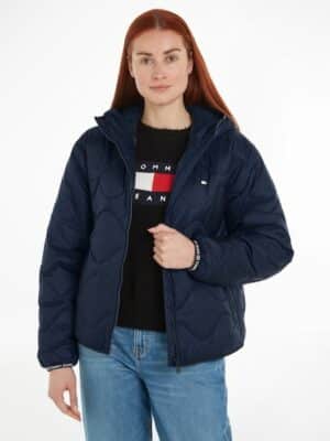 Tommy Jeans Steppjacke »TJW QUILTED TAPE HOOD PUFFER EXT«