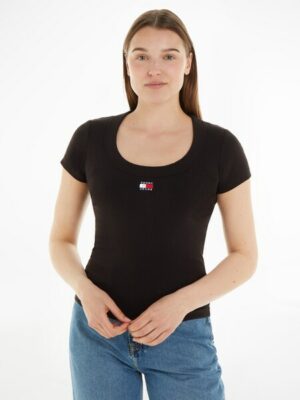 Tommy Jeans T-Shirt »TJW SLIM BADGE RIB TEE SS«