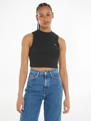 Tommy Jeans Tanktop »TJW CRP MOCKNECK RIB TANK«