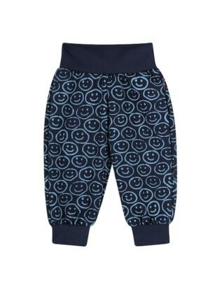 Trigema Jerseyhose »TRIGEMA Lange Hose mit lustigem Smiley-Motiv«