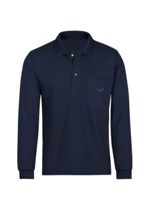 Trigema Poloshirt »TRIGEMA Langarm Poloshirt aus Baumwolle«