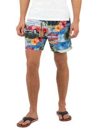 Trigema Shorts »TRIGEMA Bade-/Freizeitshorts mit Druckmotiv«