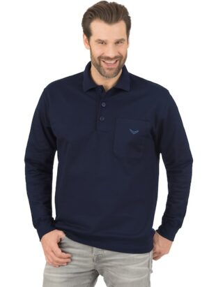 Trigema Sweatshirt »TRIGEMA Langarm Polo aus Sweat-Qualität«