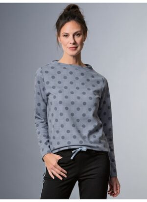 Trigema Sweatshirt »TRIGEMA Langarmshirt mit Glencheck-Muster«